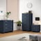 Manhattan Comfort Granville Midnight Blue 5-Drawer Tall Dresser, 3-Drawer Standard Dresser and 2-Drawer Nightstand GRAN054 - alternate 1